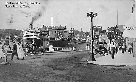 South Haven Amusement Park - Docks And Dance Pavillion